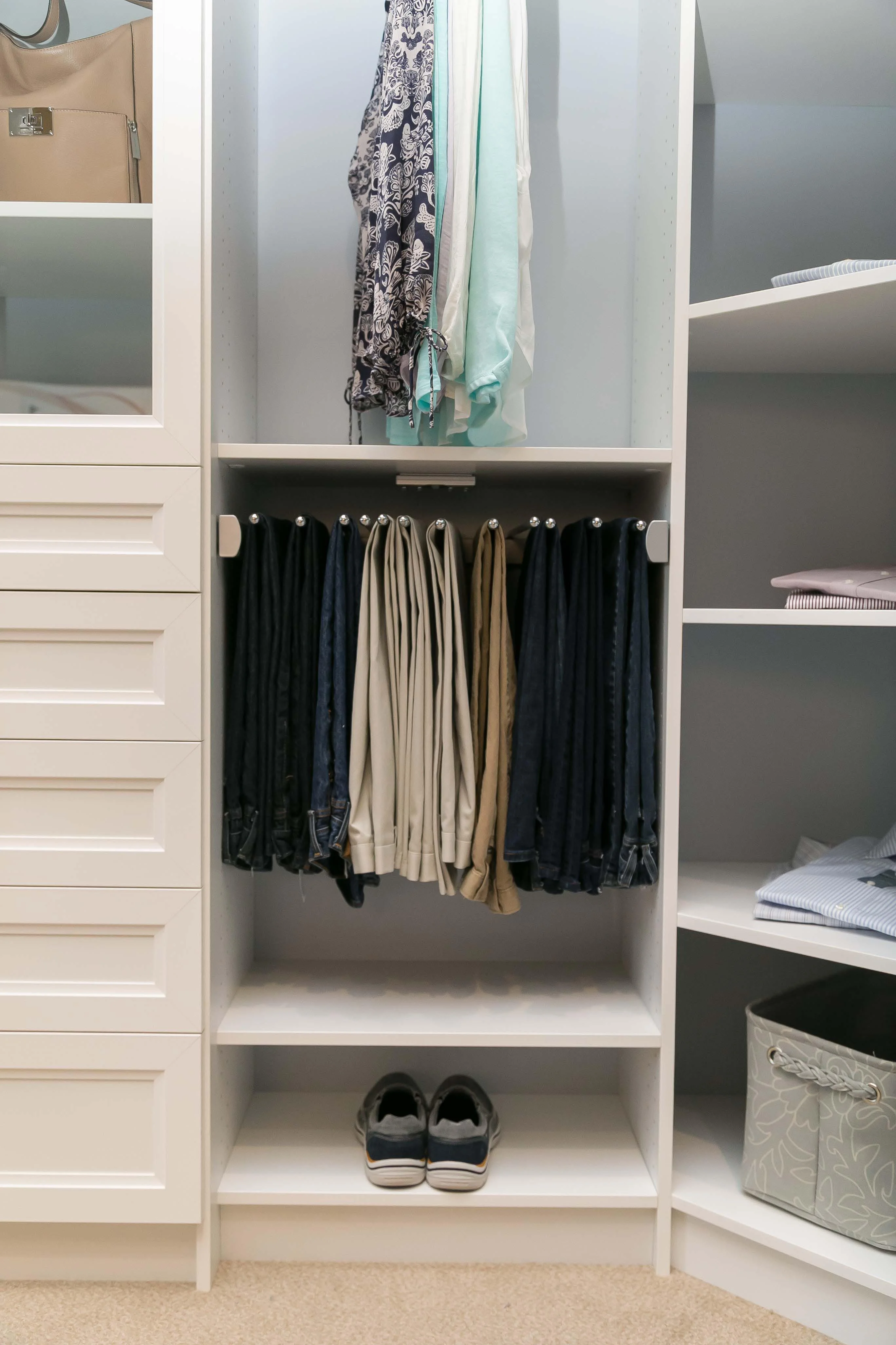 Custom closet design by The Closet Solution in Charleston, SC